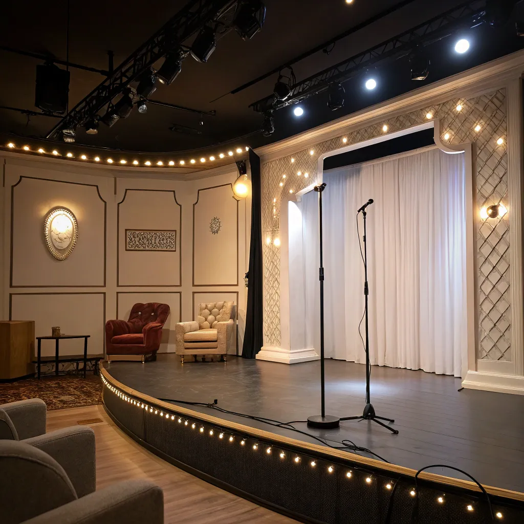 Comedy club stage